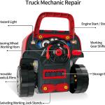 Deejoy Large Truck Engine Toy, Big Truck Builder Kit for Toddlers 3-5, Kids Mechanic Repair Set, Removable Engine Workshop with Light and Sound, Gift for 4 5 6 7 8 Boys