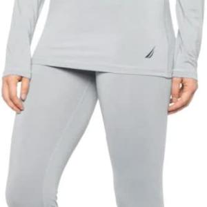 Nautica Women's Long Sleeve Long Johns Thermal Underwear Base Layer Set