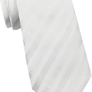 Luckyvestir Men's 3.15" Stripe Ties Classic Check Silk Business Necktie for Husband Father Valentine's day Father's Day Gift