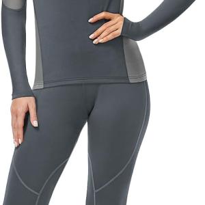 WEERTI Thermal Underwear for Women Long Johns with Fleece Lined Sport Long Underwear Winter Cold Weather
