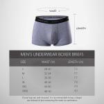 BAMBOO COOL Men’s Underwear boxer briefs Soft Comfortable Bamboo Viscose Underwear Trunks (4 Pack)