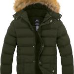 Wantdo Men's Winter Puffer Jacket Thicken Winter Coat Warm Padded Jacket with Hood