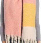 Wander Agio Winter Warm Scarf for Women Long Shawl Large Scarves Cold Weather Thick Blanket Scarfs Color Matching