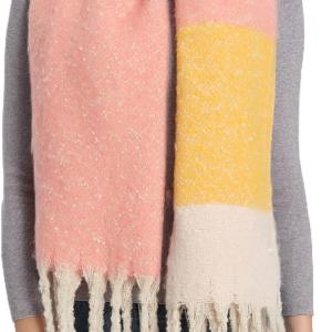 Wander Agio Winter Warm Scarf for Women Long Shawl Large Scarves Cold Weather Thick Blanket Scarfs Color Matching