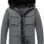 MOERDENG Men's Winter Thickened Warm Down Coats Windproof Waterproof Hooded fashions Puffer Jacket