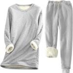 TUNUSKAT Thermal Underwear for Women, Fleece Lined Base Layer Warm Shirts Long Johns Bottom Lounge Pajama Set Cold Weather