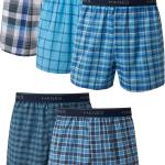Hanes Mens Tagless Boxer With Exposed Waistband Multi-Packs