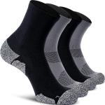 CWVLC Compression Athletic Quarter Socks Cushioned (4-Pair) for Men Women Kids