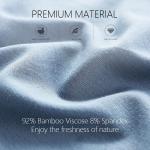 BAMBOO COOL Men’s Underwear boxer briefs Soft Comfortable Bamboo Viscose Underwear Trunks (4 Pack)