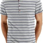NITAGUT Mens Fashion Casual Front Placket Basic Long/Short Sleeve Henley T-Shirts