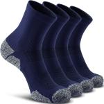 CWVLC Compression Athletic Quarter Socks Cushioned (4-Pair) for Men Women Kids