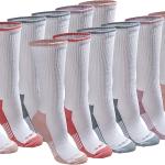 Dickies Women's Dritech Advanced Moisture Wicking Crew Sock (6/12 Packs)