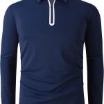Alex Vando Mens Golf Shirt Moisture Wicking Quick-Dry Short Sleeve Casual Polo Shirts for Men