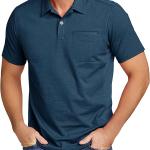 ZITY Golf Shirt for Men Short Sleeve Sports Polo Shirts Mesh Tennis T-Shirt