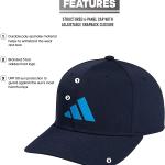 adidas Men's Three Bar Structured Snapback Adjustable Fit Cap