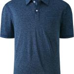 ZITY Golf Shirt for Men Short Sleeve Sports Polo Shirts Mesh Tennis T-Shirt